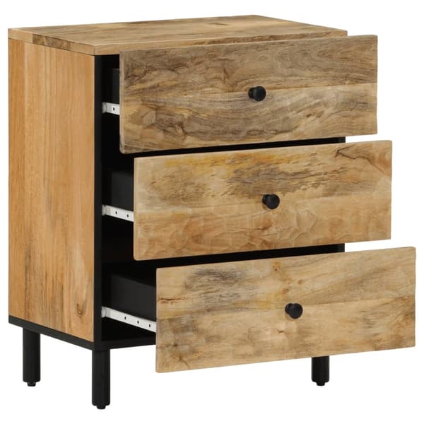 vidaXL Nattbord 50x33x60 cm heltre mango