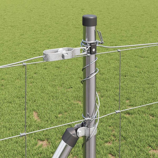 vidaXL Stängselstolpe Galvaniserad 25 x 1,2 m Stål