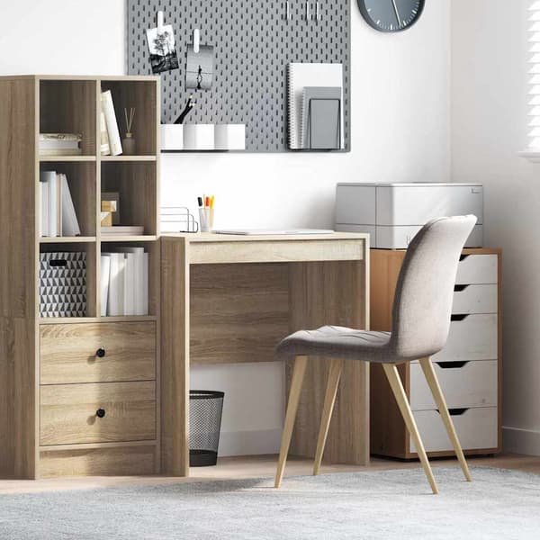 vidaXL Skrivebord Sonoma eik 70 x 50 x 76 cm