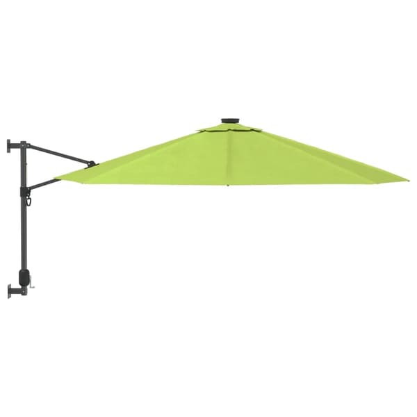 vidaXL Väggmonterat parasoll äpplegrön 290 cm