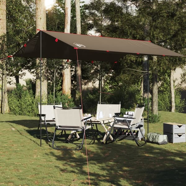 vidaXL Tarp brun 366x306 cm vattentät