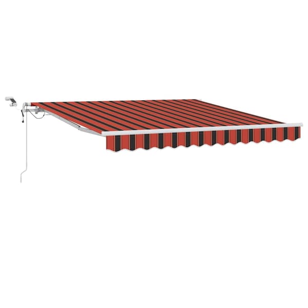 vidaXL Infällbar Markis Orange och Brun 300 x 250 cm