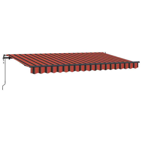 vidaXL Innvendbar Markise Oransje 350 x 200 cm stoff