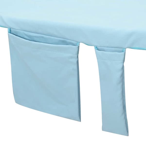 vidaXL Solsenghåndkler 2 pcs Blå 210 x 75 cm Polyester og polyamid