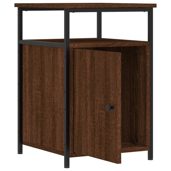 vidaXL Nattbord 2 stk brun eik 40x42x60 cm konstruert tre