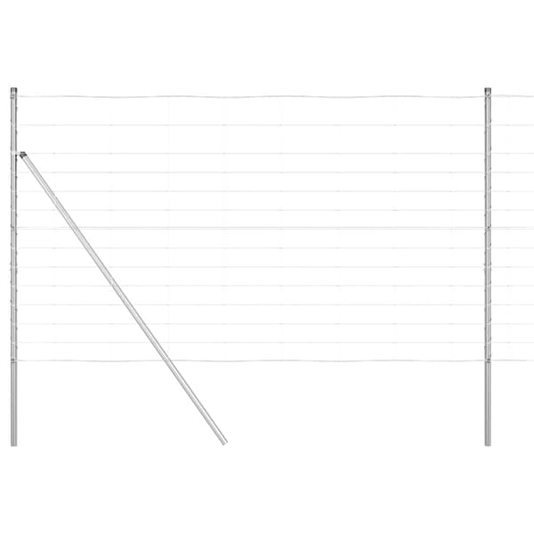 vidaXL Stängselstolpe Galvaniserad 50 x 1,4 m Stål