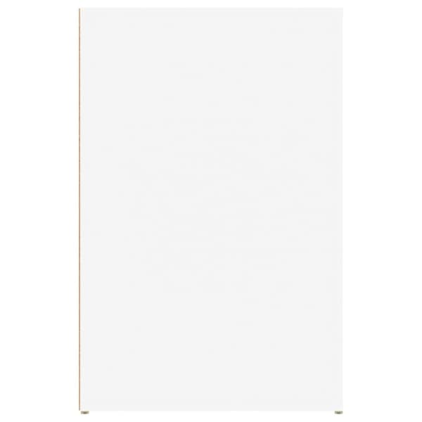 vidaXL Skrivebord hvit 100x49x75 cm konstruert tre