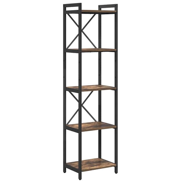 vidaXL Bokhylle Røkt eik 40 x 30 x 155 cm Konstruert tre