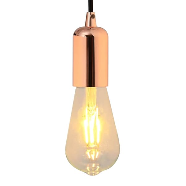 vidaXL Lamphållare 2 st roséguld E27