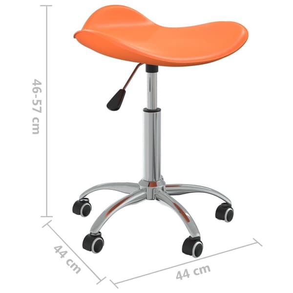 vidaXL Kontorsstol orange konstläder
