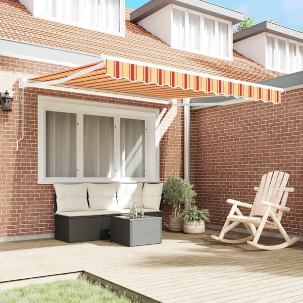 vidaXL Markis Gul och Orange 350 x 250 x 165 cm Polyester