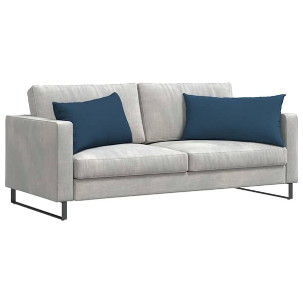 vidaXL Soffkuddar 2 st Blå 80 x 40 cm tyg
