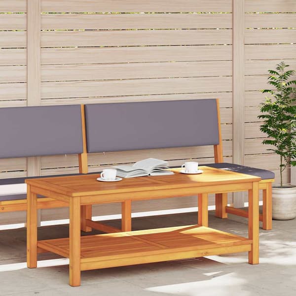 vidaXL Sidetabell Brun 110 x 55 x 45 cm Solid akasietre