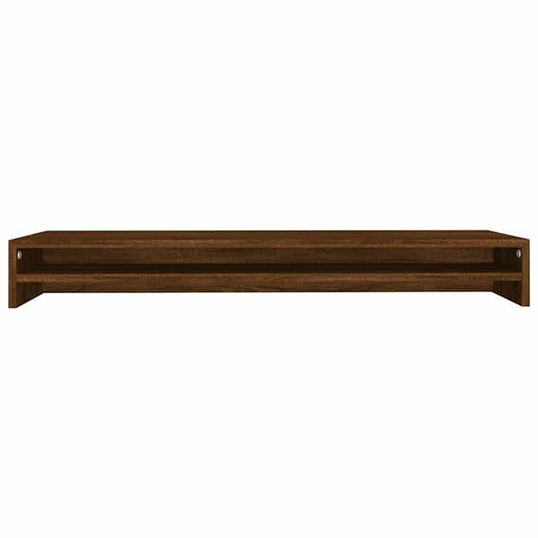 vidaXL Skjermstativ brun eik 100x24x13 cm konstruert tre