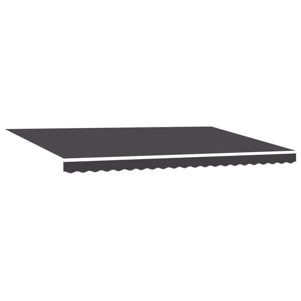 vidaXL Utfällbar markis Antracit 500 × 300 cm Polyester och aluminium