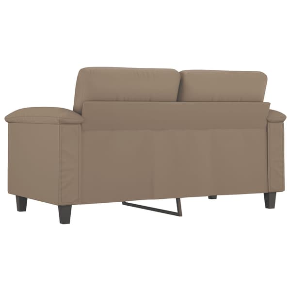 vidaXL 2-sitssoffa cappuccino 120 cm konstläder