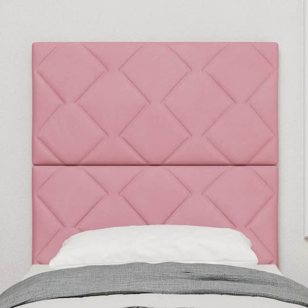 vidaXL LED huvuddyna Rosa 80 cm Sammet