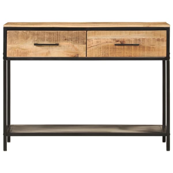 vidaXL Konsollbord 100x35x76 cm heltre mango og jern