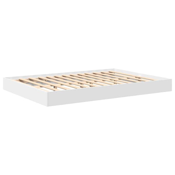 vidaXL Bokhylle Seng med hodegjerde Hvit 160 x 200 cm Konstruert tre