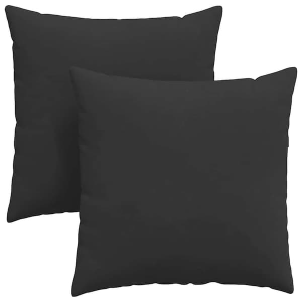 vidaXL Soffkuddar 2 st Svart 60 x 60 cm tyg