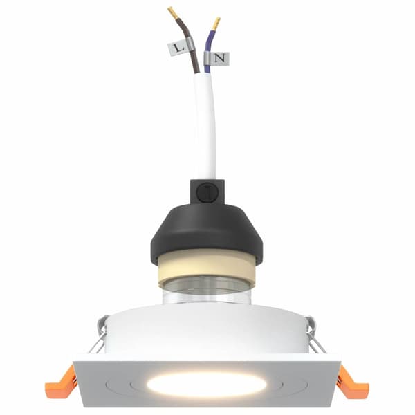 vidaXL Spotlight 24 pcs Vit 9 x 9 x 2 cm Aluminium