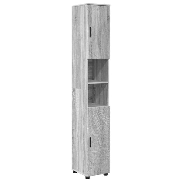 vidaXL Badrumsmöbelset 5 delar Grå sonoma 61 x 35 x 64 cm