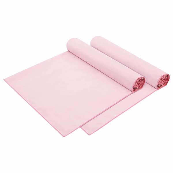 vidaXL Solstolshanddukar 2 st Rosa 210 x 75 cm Polyester och polyamid