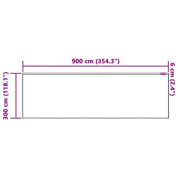 vidaXL Spetsgardin med gardiner Blommor Vit 300 x 900 cm Polyester