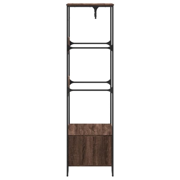 vidaXL Garderobe brun eik 90x50x180 cm konstruert tre