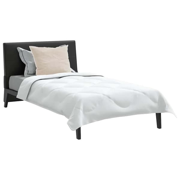 vidaXL Duntäcke med kudde med kudde 2 pcs Vit Mikrofiber