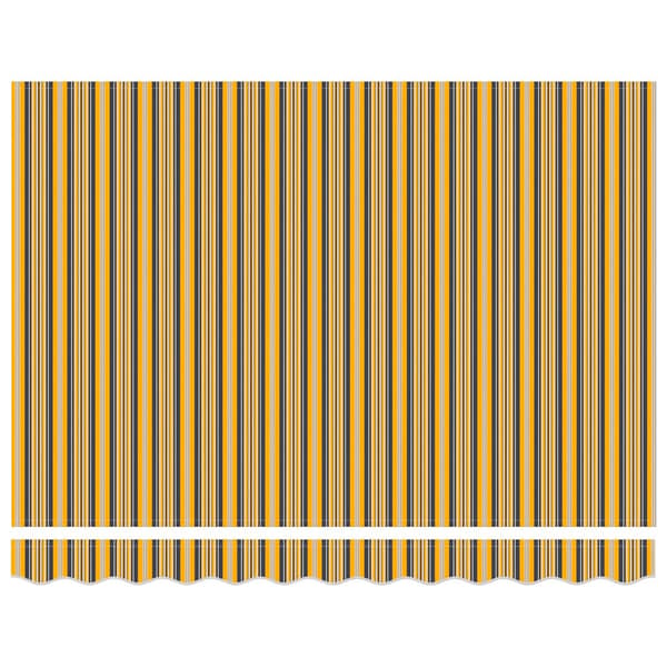 vidaXL Utfällbar markis Flerfärgsdesign 300 x 250 cm tyg