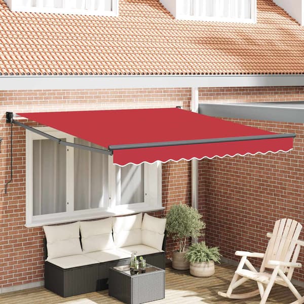 vidaXL Markise Rød 300 x 250 x 165 cm Polyester