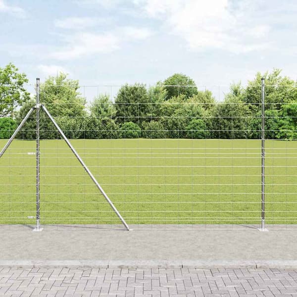 vidaXL Stängselstolpe Galvaniserad 25 x 1,6 m Stål