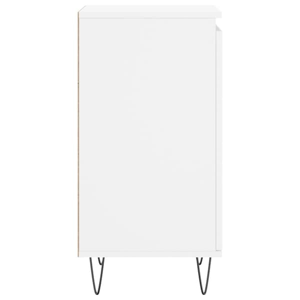 vidaXL Byrå vit 40x35x70 cm konstruerat trä