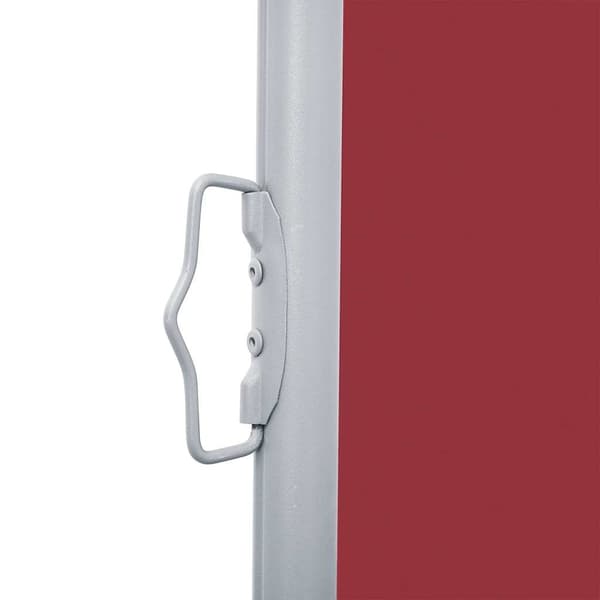 vidaXL Infällbar sidomarkis röd 100x600 cm