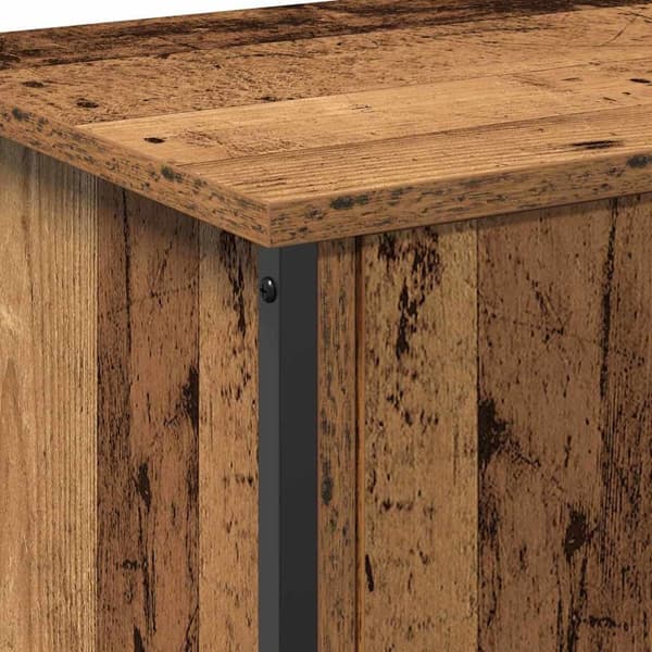 vidaXL Svart Ek-Spegel Svart ek MDF Medium Badrumsspegel Rektangulär