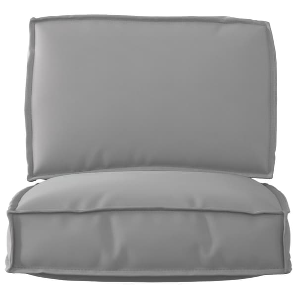 vidaXL Pallkuddset 2 pcs Grå Oxford Tyg