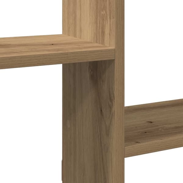 vidaXL Kubeformet vegghylle 5 rom artisan eik konstruert tre