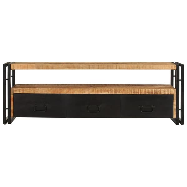 vidaXL TV-benk 120x30x40 cm heltre mango
