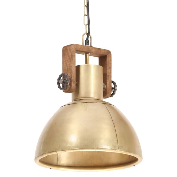 vidaXL Industriell hengelampe 25 W messing rund 30 cm E27