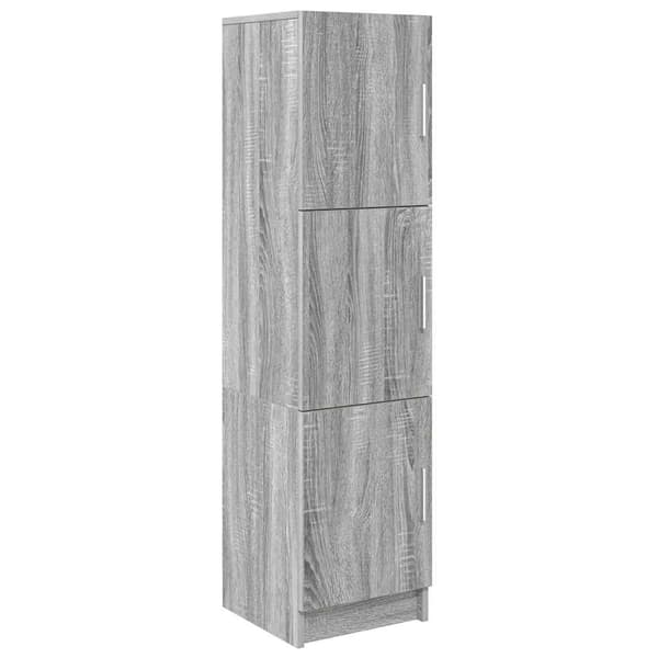 vidaXL Skrivbord 2 pcs Grå Sonoma