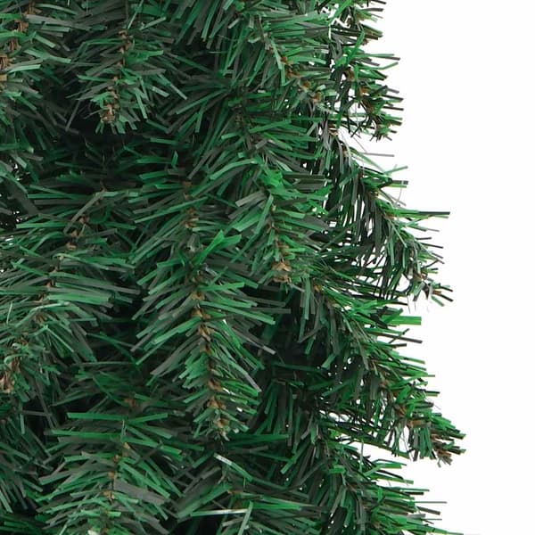 vidaXL Belyst plastgran med 130 LEDs 210 cm