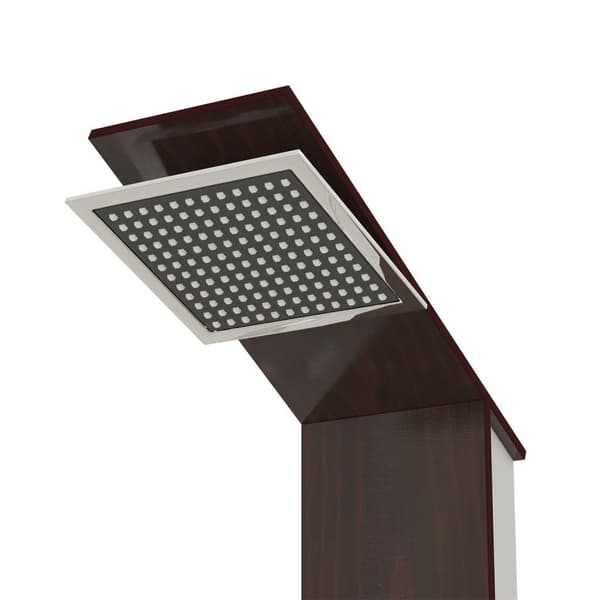 vidaXL Dusjpanel glass brun