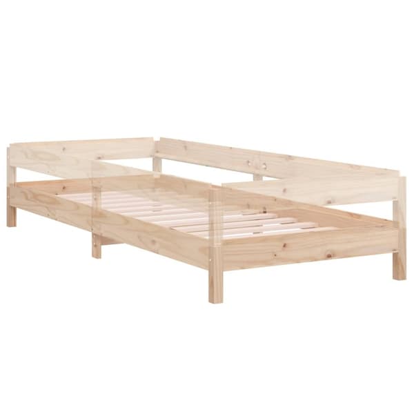vidaXL Stableseng 90x190 cm heltre furu