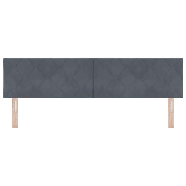 vidaXL Huvudgavel Mörkgrå 180 cm Sammet