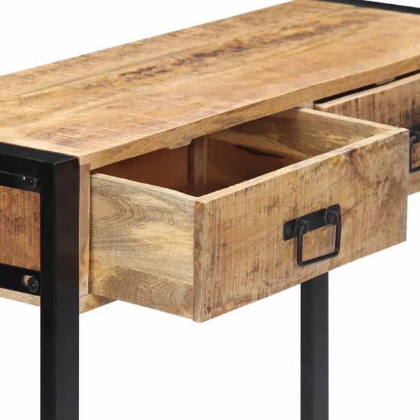 vidaXL Konsollbord 90x30x75 cm heltre mango