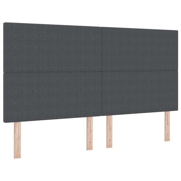 vidaXL LED Sänggavel Mörkgrå 90 cm Manchester