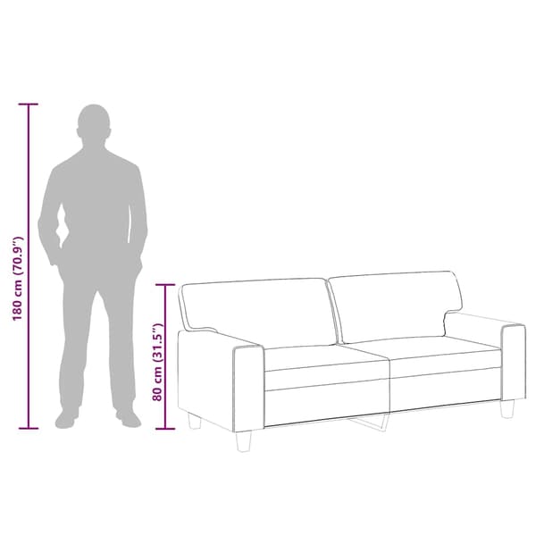 vidaXL 2-sitssoffa svart 140 cm konstläder