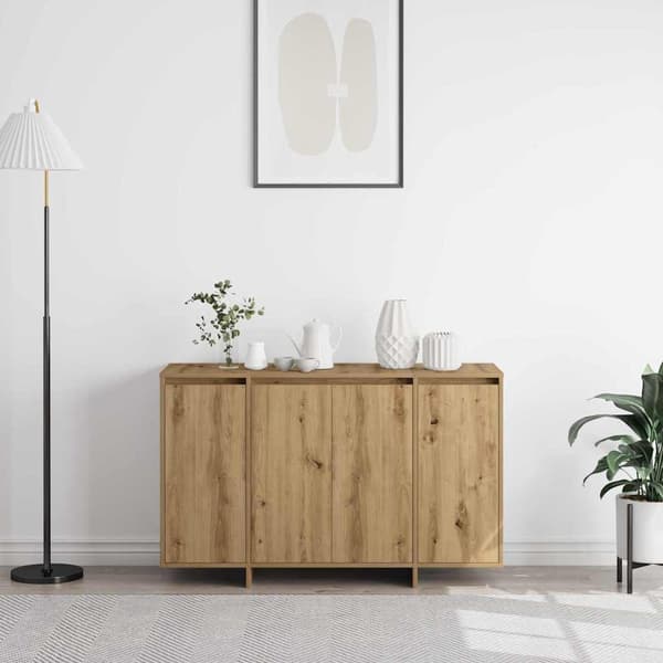 vidaXL Serviesskap artisan eik 120 x 41 x 75 cm Konstruert tre