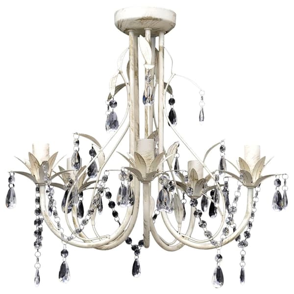 vidaXL Taklampe/lysekrone elegant 5 stikkontakter